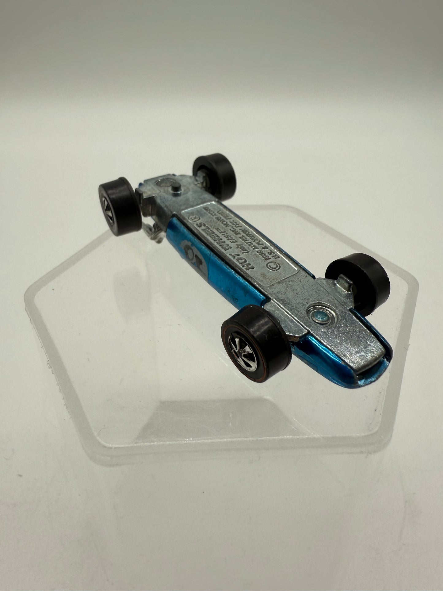 Hot Wheels Vintage 1969 Redline Indy Eagle Aqua Blue Mattel