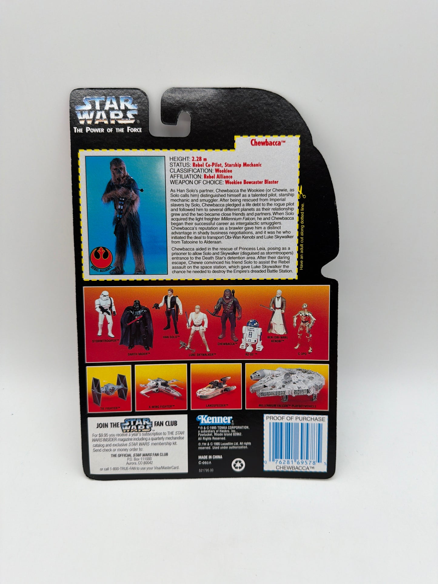 Kenner 1995 Star Wars The Power of the Force Chewbacca