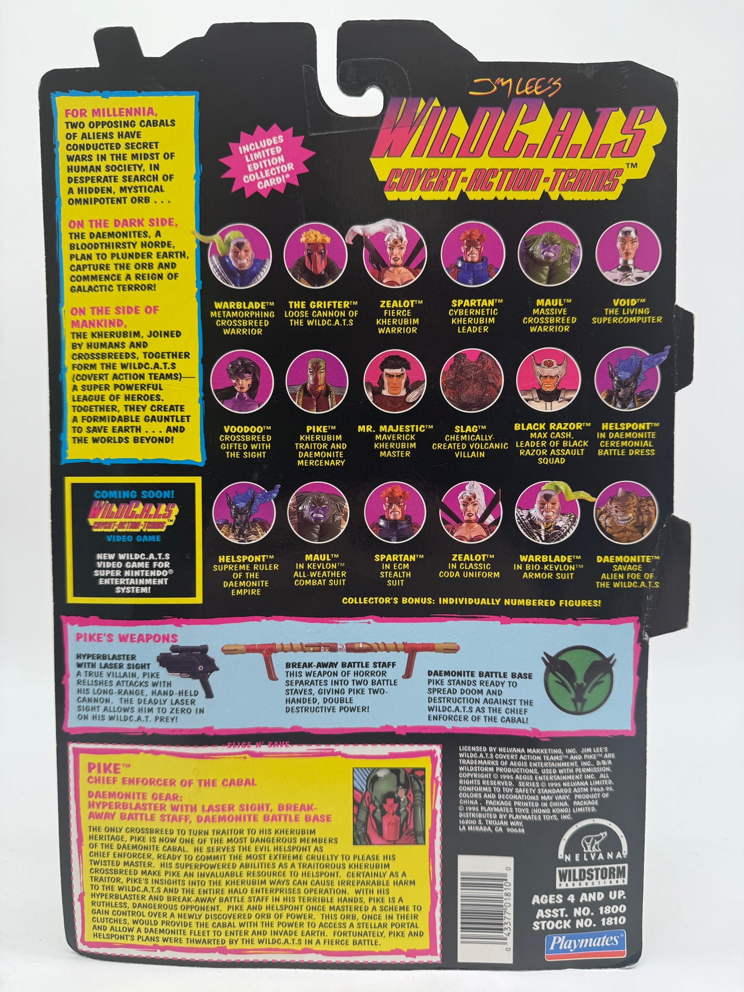 Wild C.A.T.S Covert-Action-Teams Pike 1995 Playmates