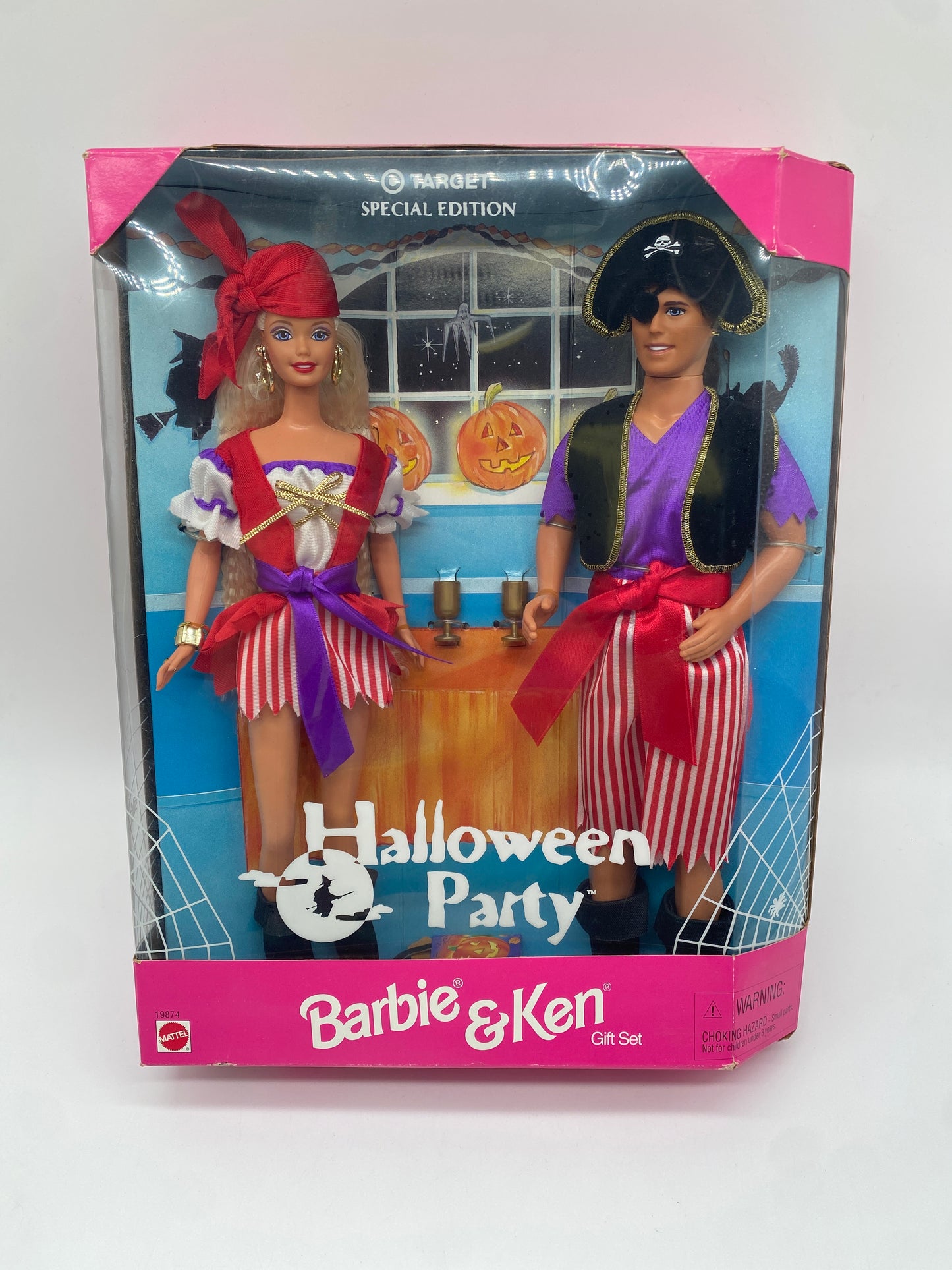 Mattel 1998 Barbie Doll Target Special Edition Halloween Party Barbie & Ken Gift Set