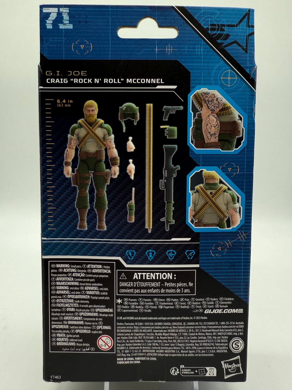 Hasbro 2023 G.I.Joe Classified Series Grag "Rock N' Roll" McConnel, photo 4 of 4