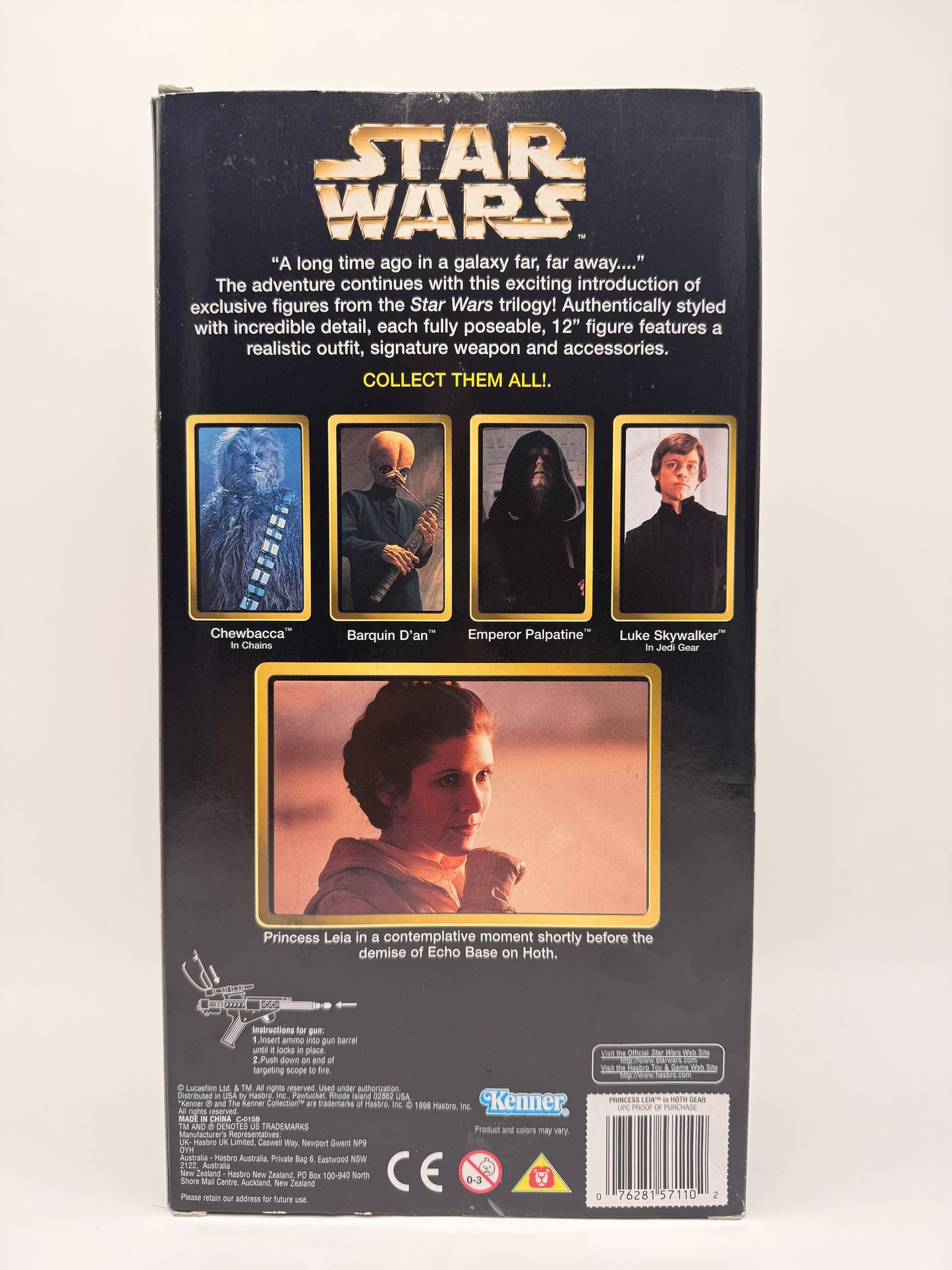Hasbro 1998 Star Wars Princess Leia in Hoth Gear