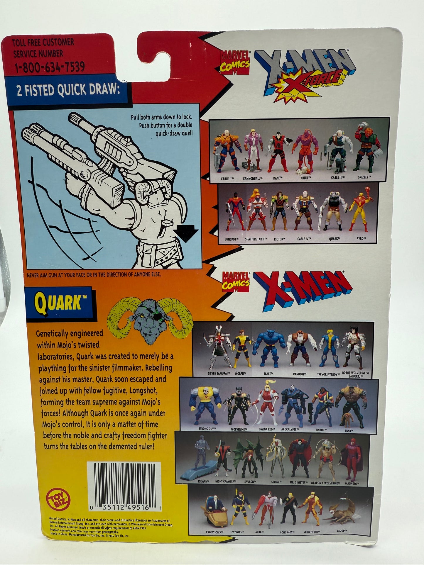 X-Men X-Force Quark 1994 Toy Biz