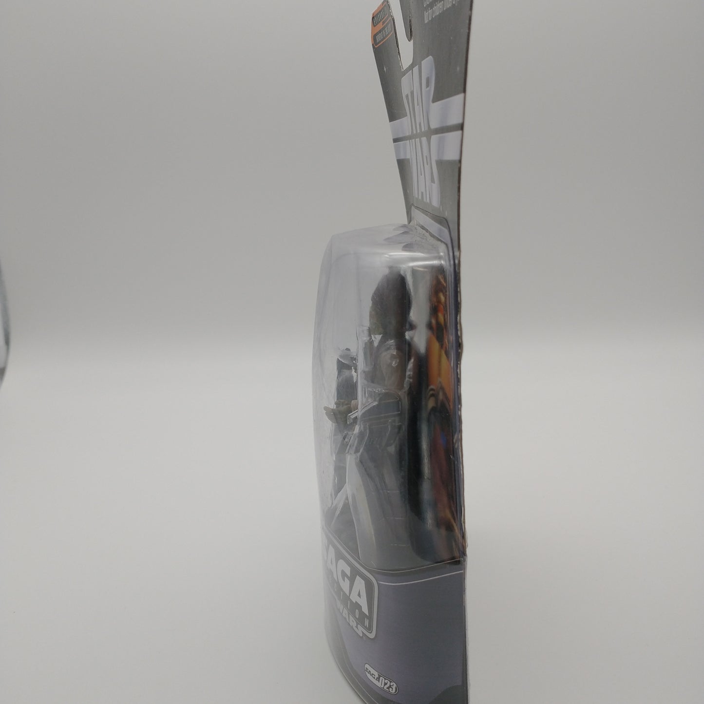 A picture of the right side of the cart and bubble. The action figure is inside.