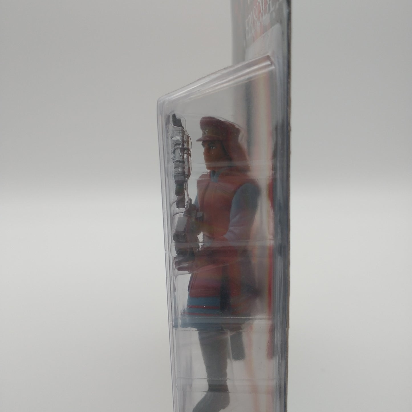 A picture of the left side of the cart and bubble. The action figure is inside.