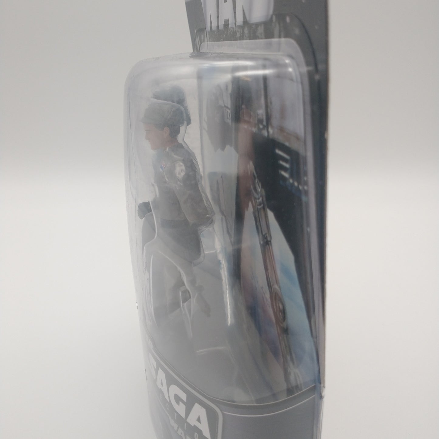 A picture of the left side of the cart and bubble. The action figure is inside.