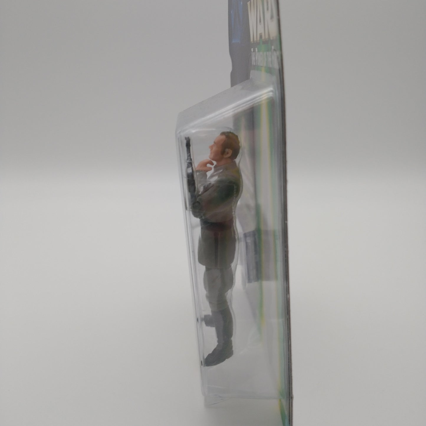 A picture of the left side of the cart and bubble. The action figure is inside.