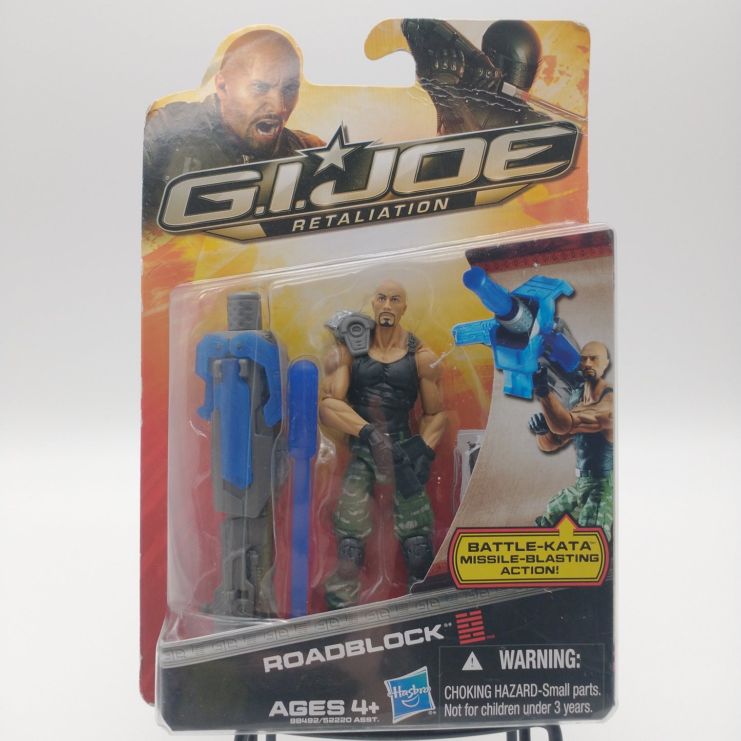 The front of the card and bubble. The figure is sealed inside.