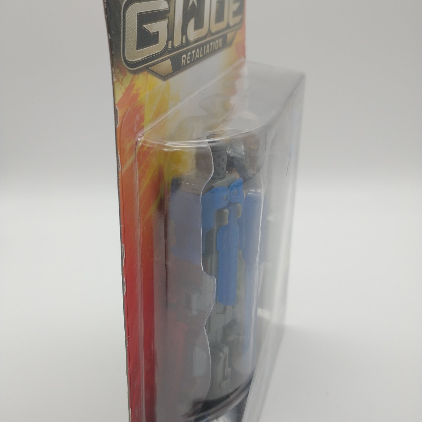 A picture of the left side of the cart and bubble. The action figure is inside.