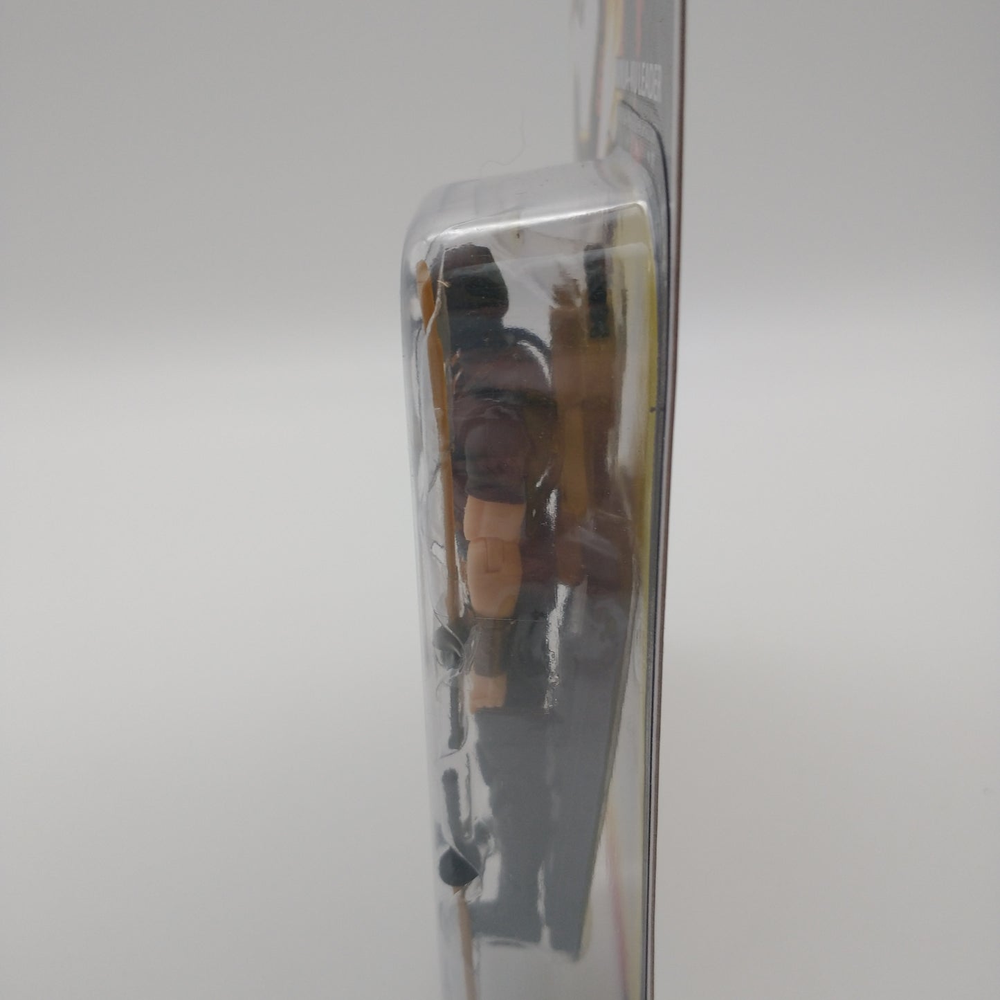 A picture of the left side of the cart and bubble. The action figure is inside.