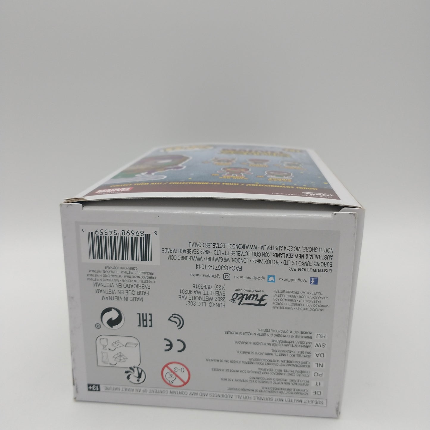 The bottom of the box