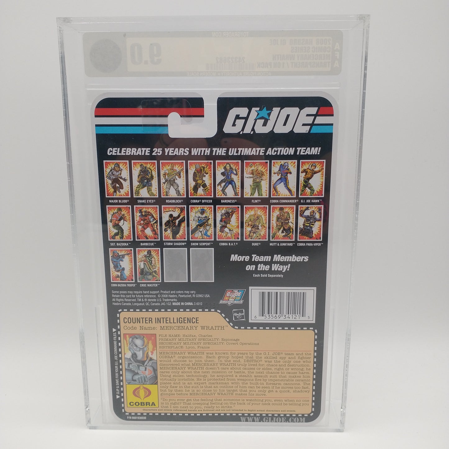 G.I Joe Mercenary Wraith Comic Series 2008 GRADED 9.0