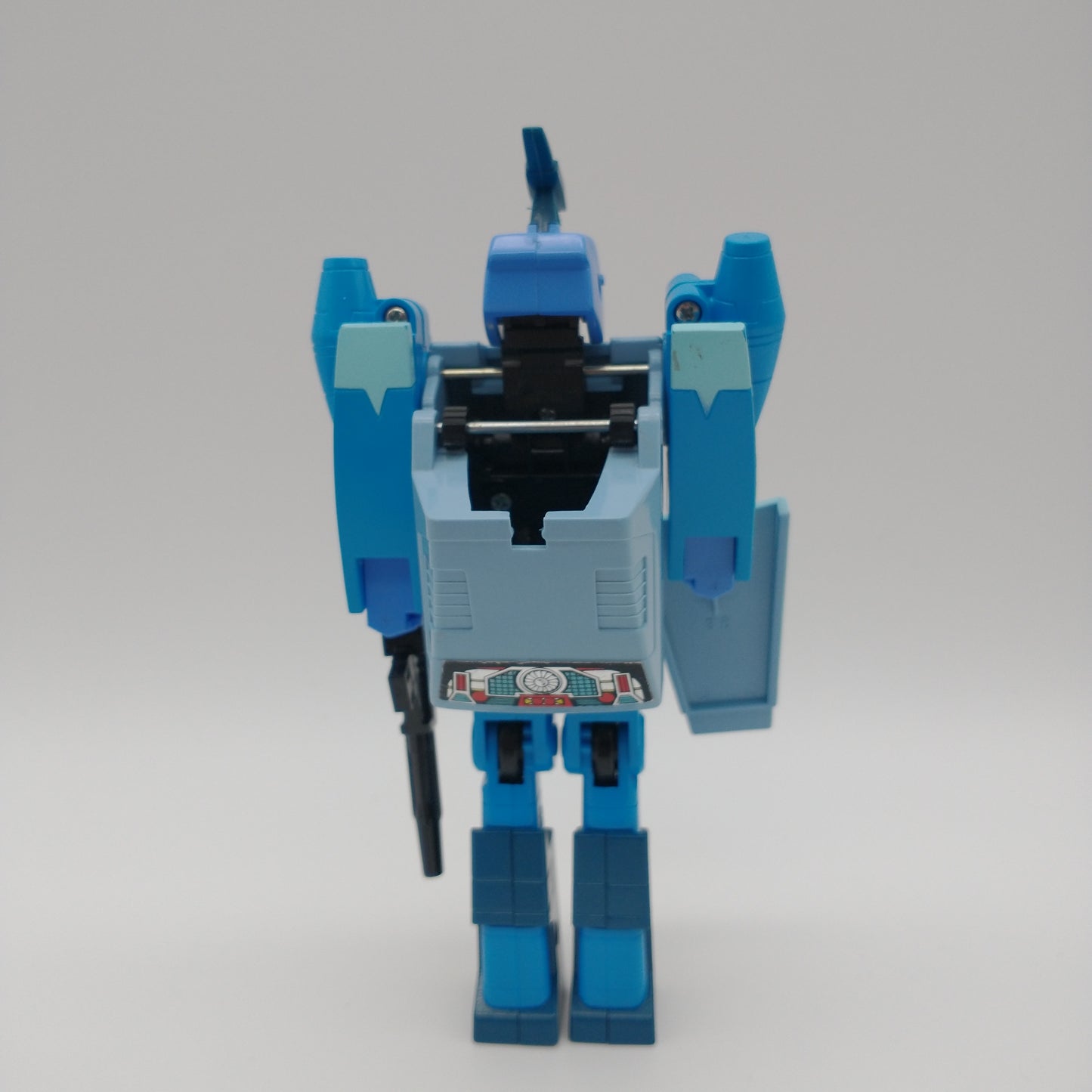 The action figure from the right side