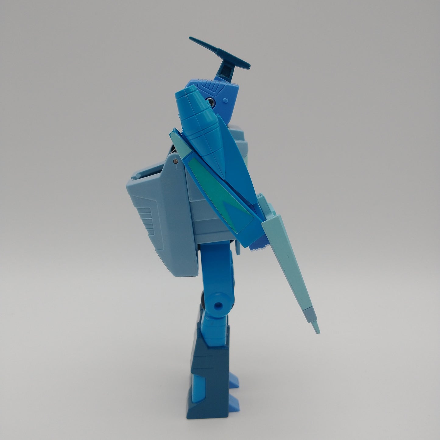 The action figure from the right side