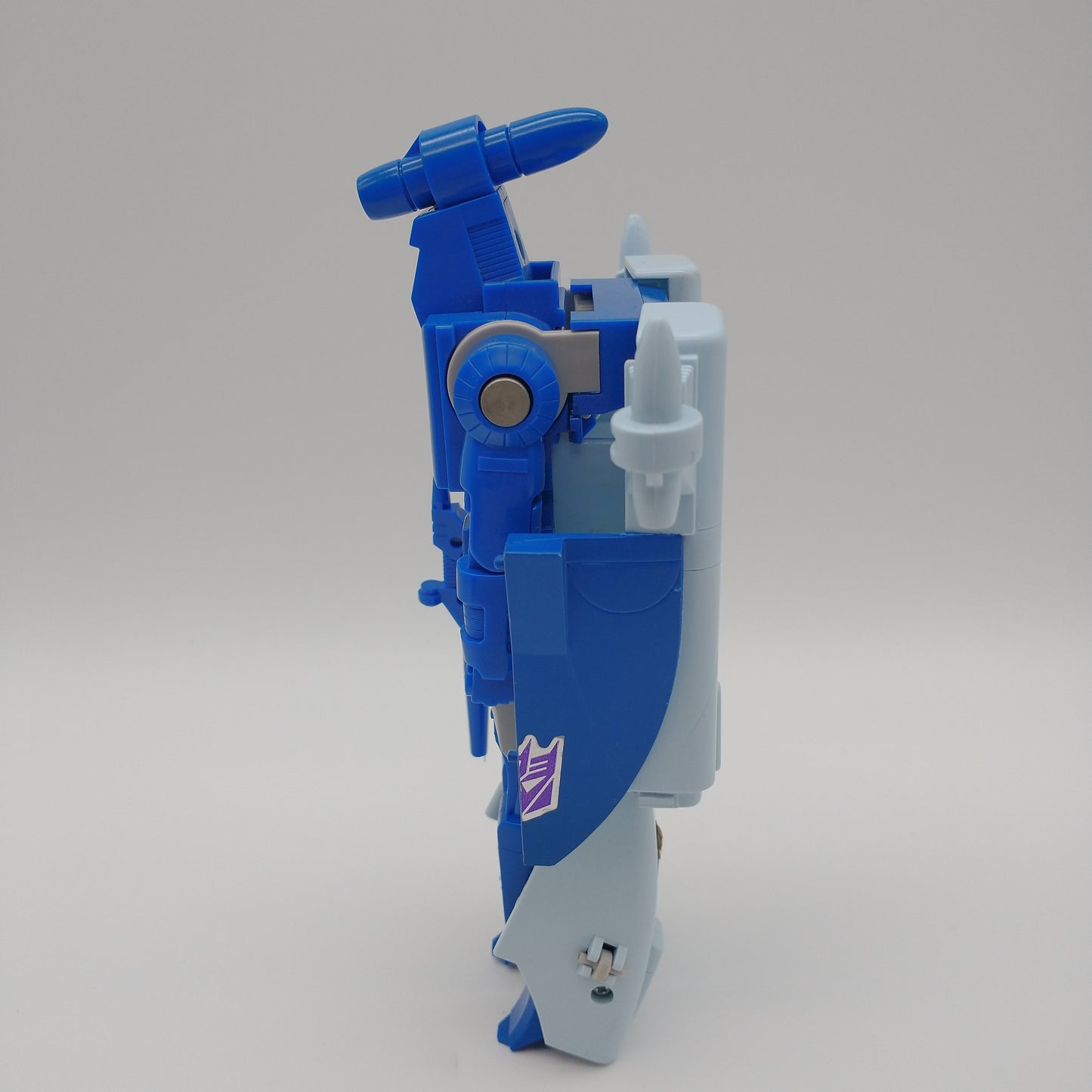 The action figure from the right side