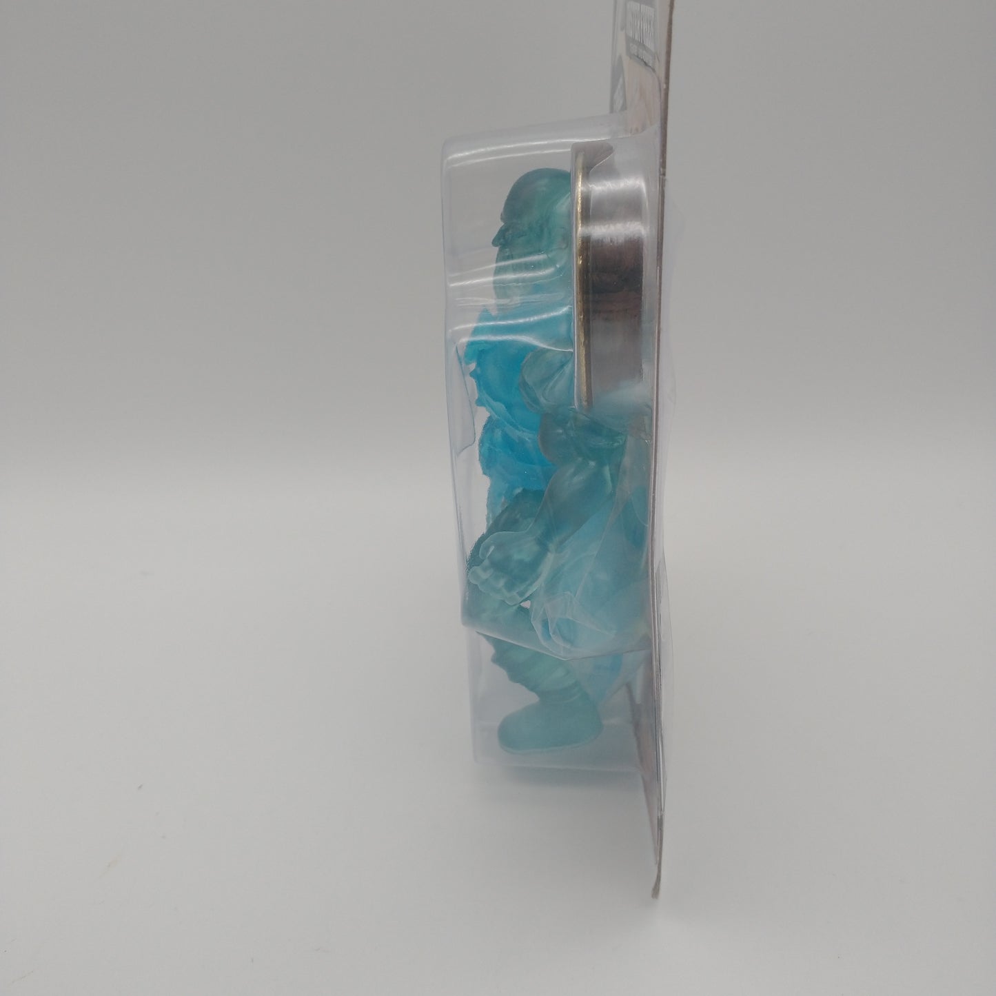 The right side of the card and bubble