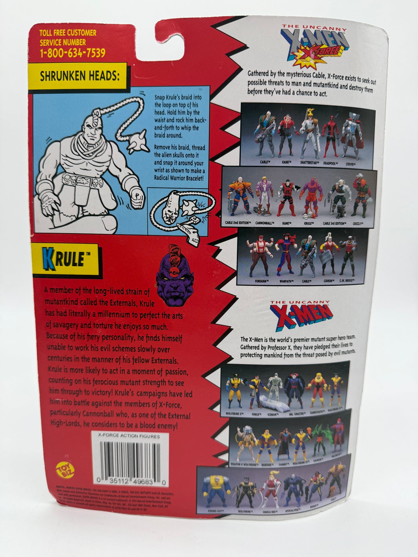 The Evil Mutants X-Men X-Force Krule 1994 Toy Biz