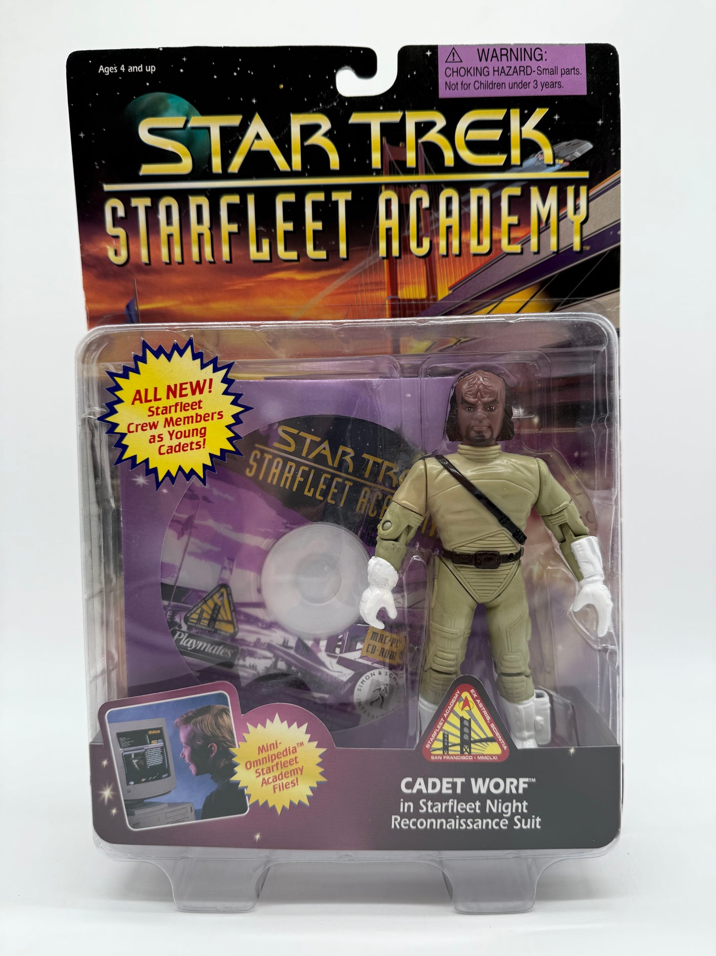 Star Trek Cadet Worf in Starfleet Night Reconnaissance Suit 1996 Playmates