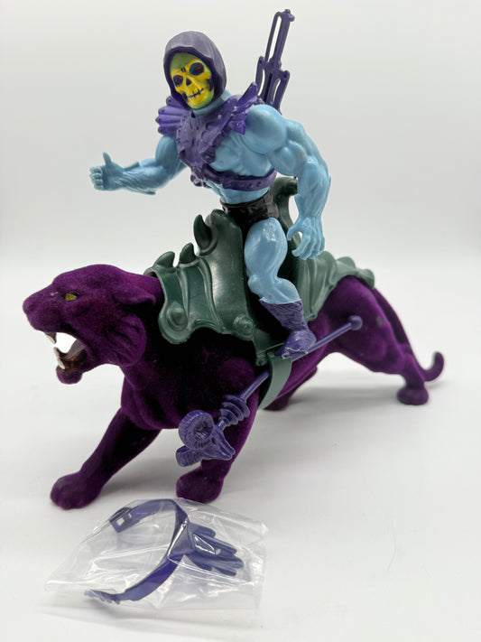 Masters of The Universe Vintage Skeletor & Panther 1982 Mattel