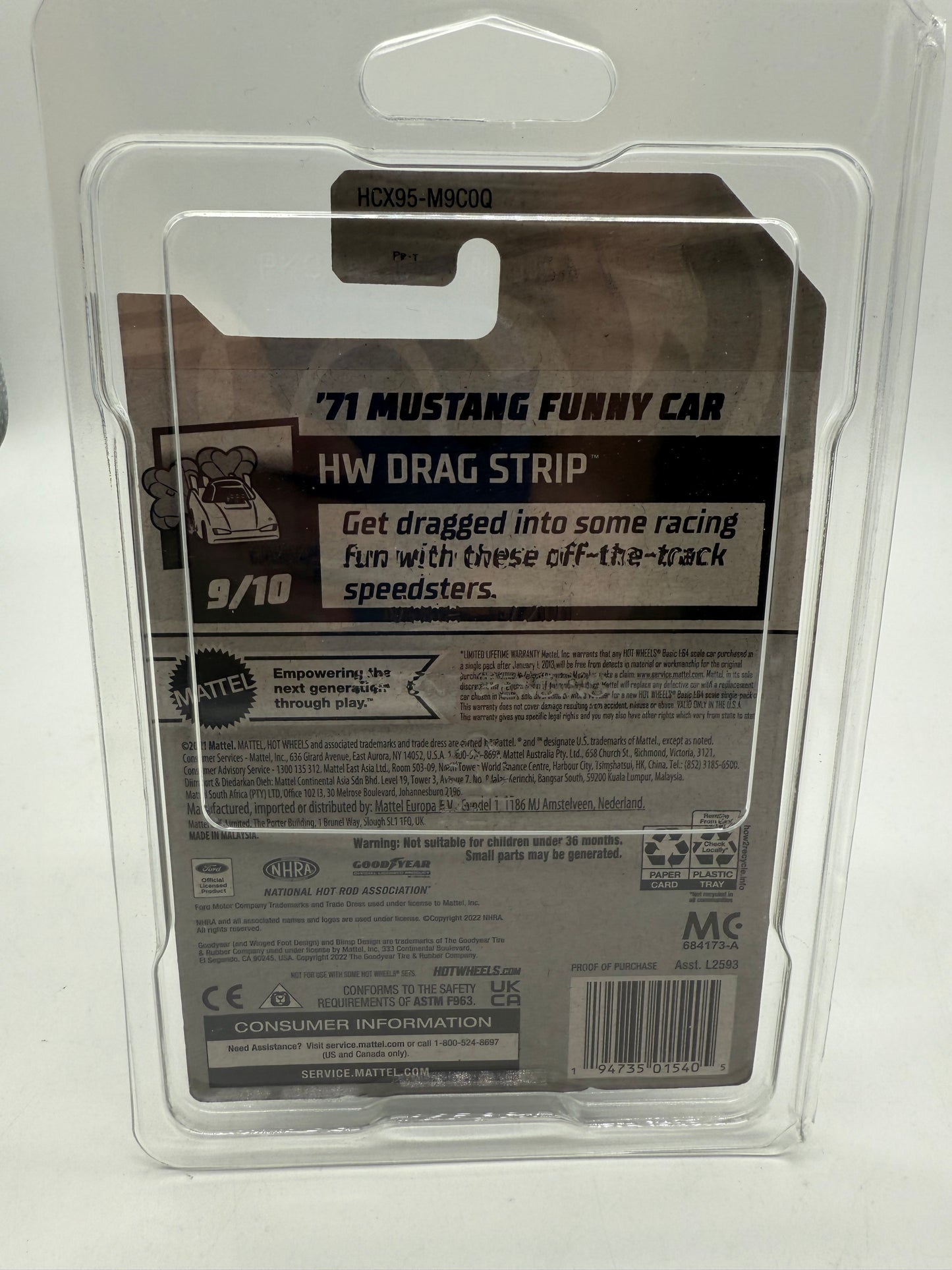 Hot Wheels '71 Mustang Funny Car 2021 Mattel