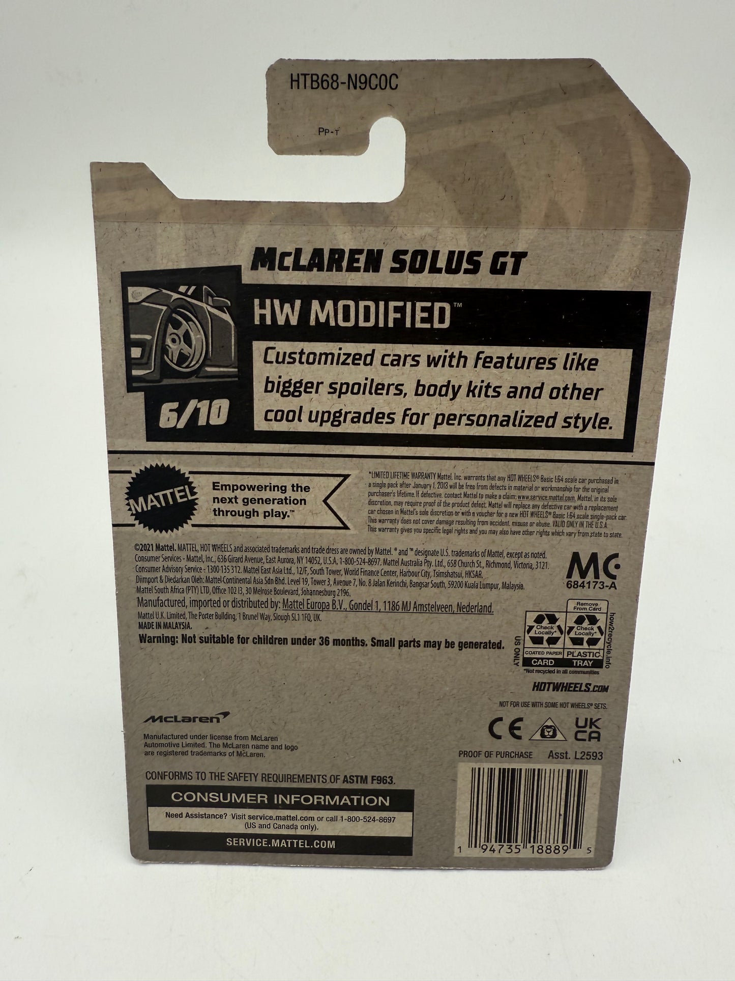 Hot Wheels McLaren Solus GT 2021 Mattel