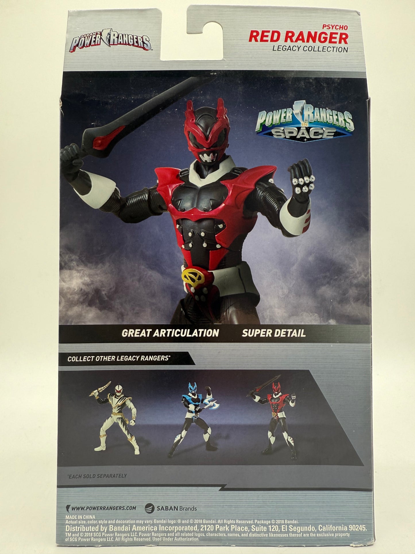 Saban's Power Rangers Psycho Red Ranger 2018 Bandai