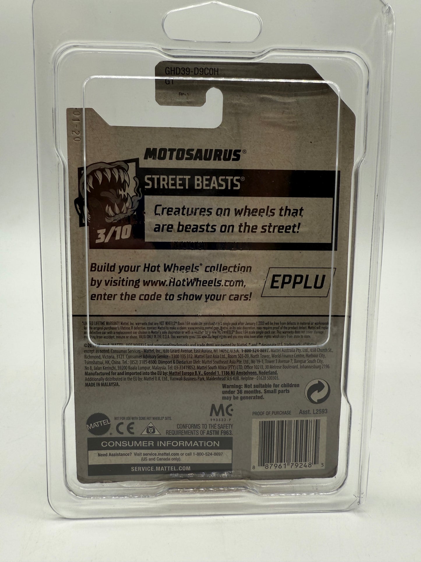 Hot Wheels Motosaurus 2017 Mattel