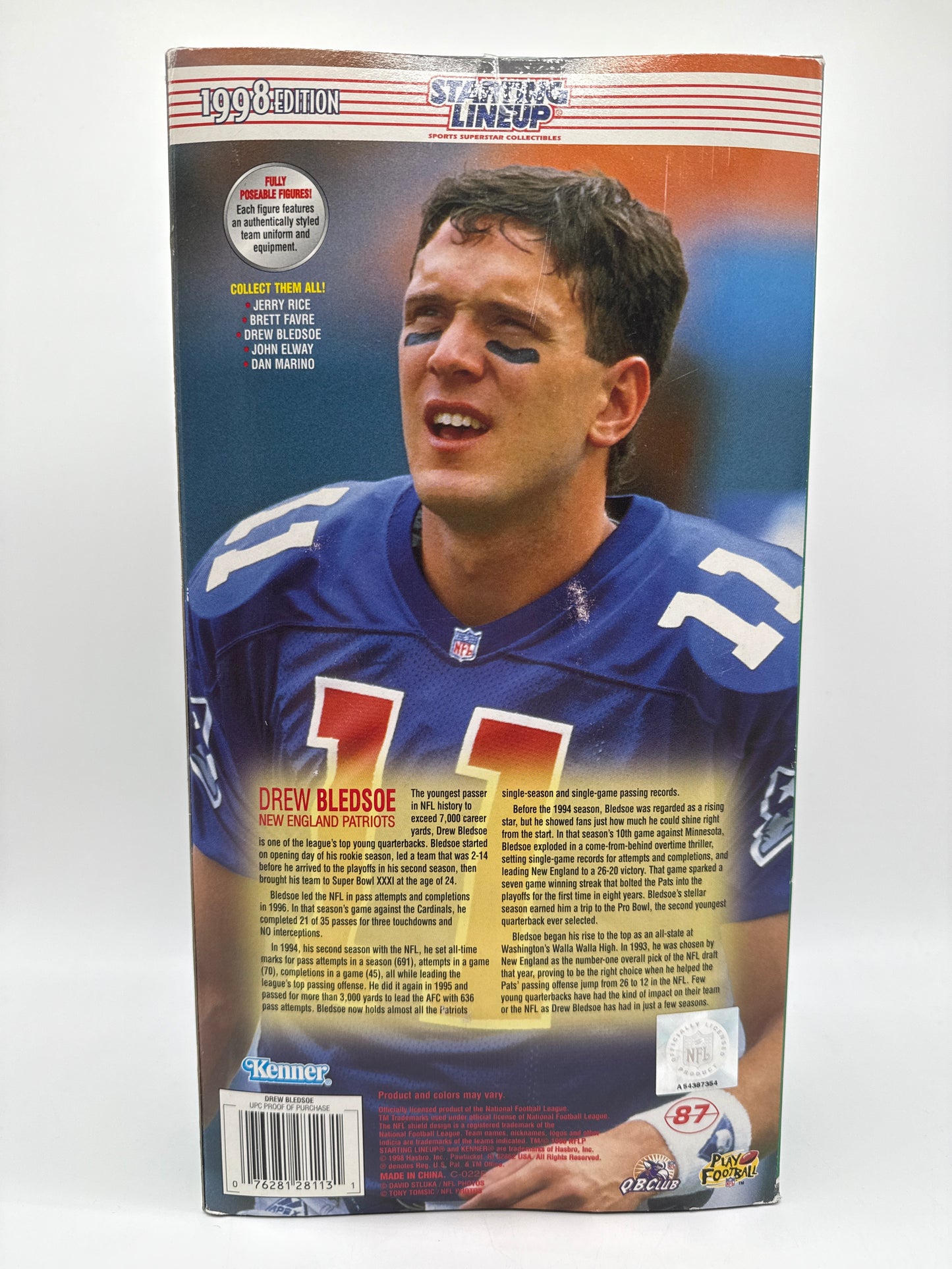 Hasbro 1998 Starting Lineup 1998 Edition Drew Bledsoe