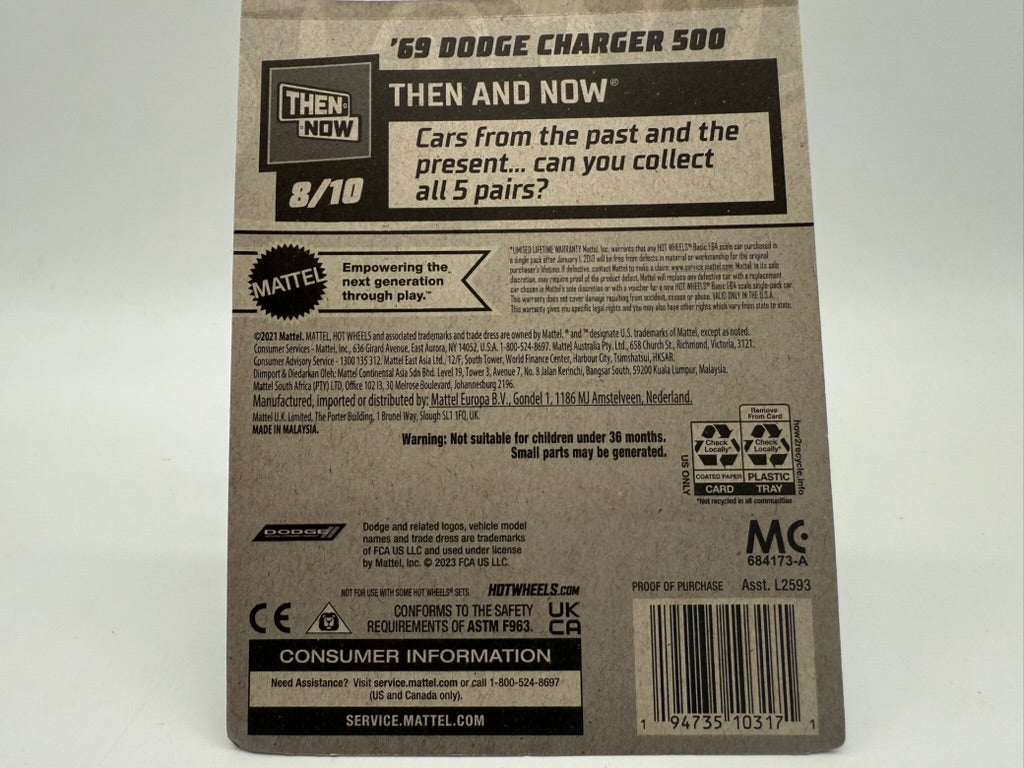 Hot Wheels 1969 Dodge Charger 500 2021 Mattel