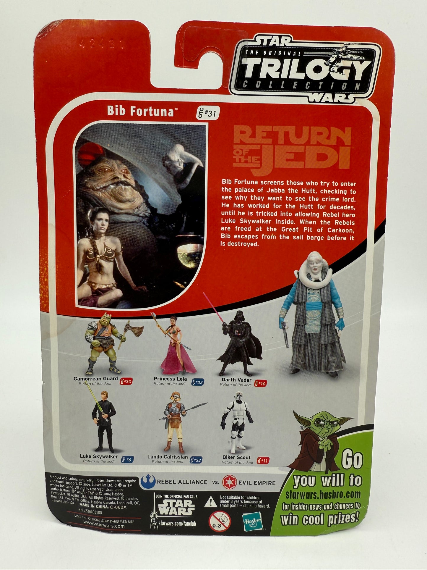Star Wars Bib Fortuna 2004 Hasbro
