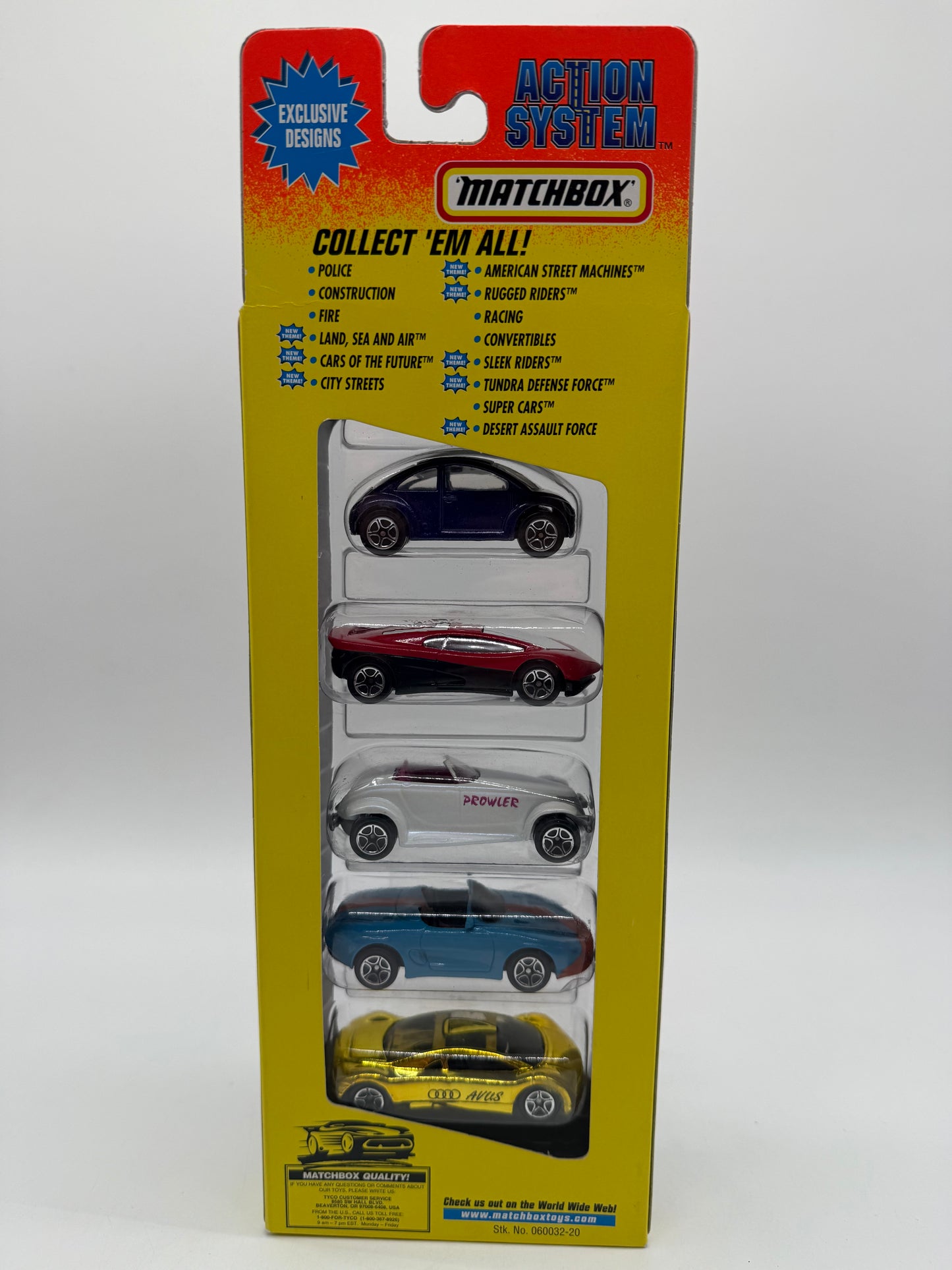 Matchbox 5 Pack Cars of The Future 1996 Matchbox Toys