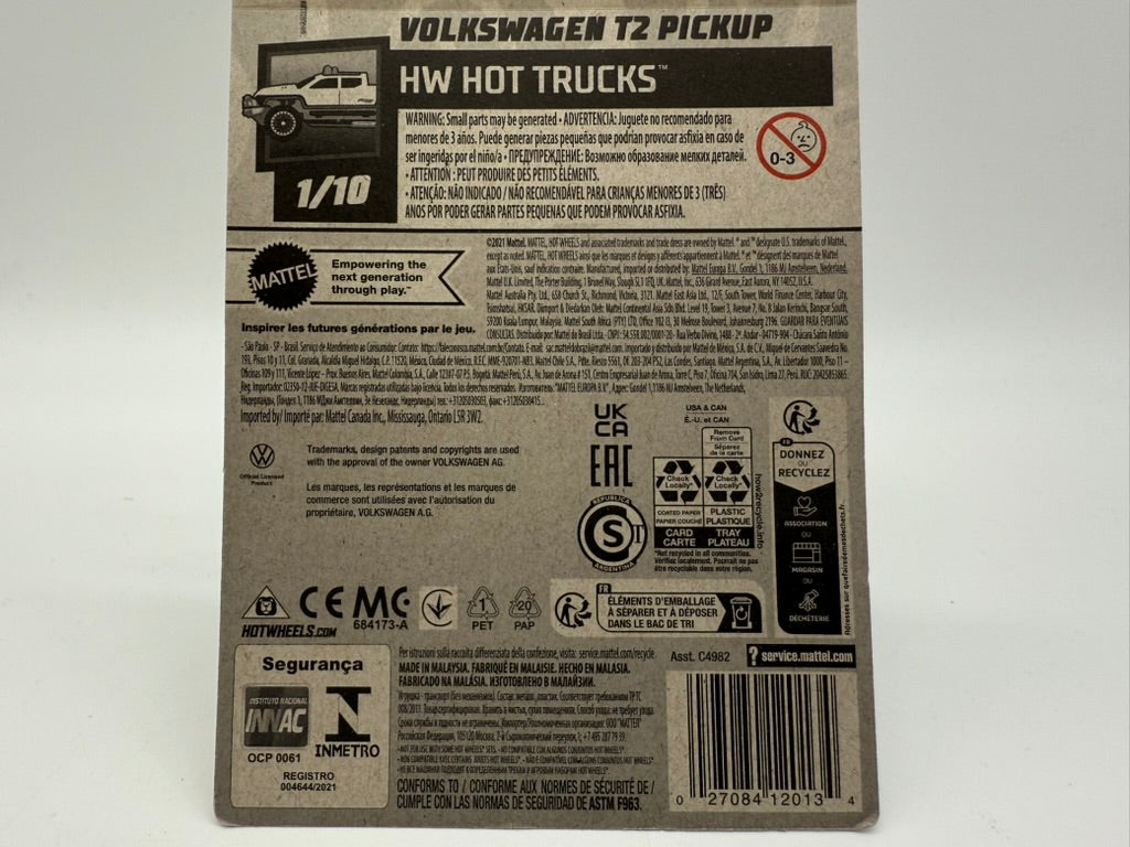 Hot Wheels Volkswagen T2 Pickup 2021 Mattel