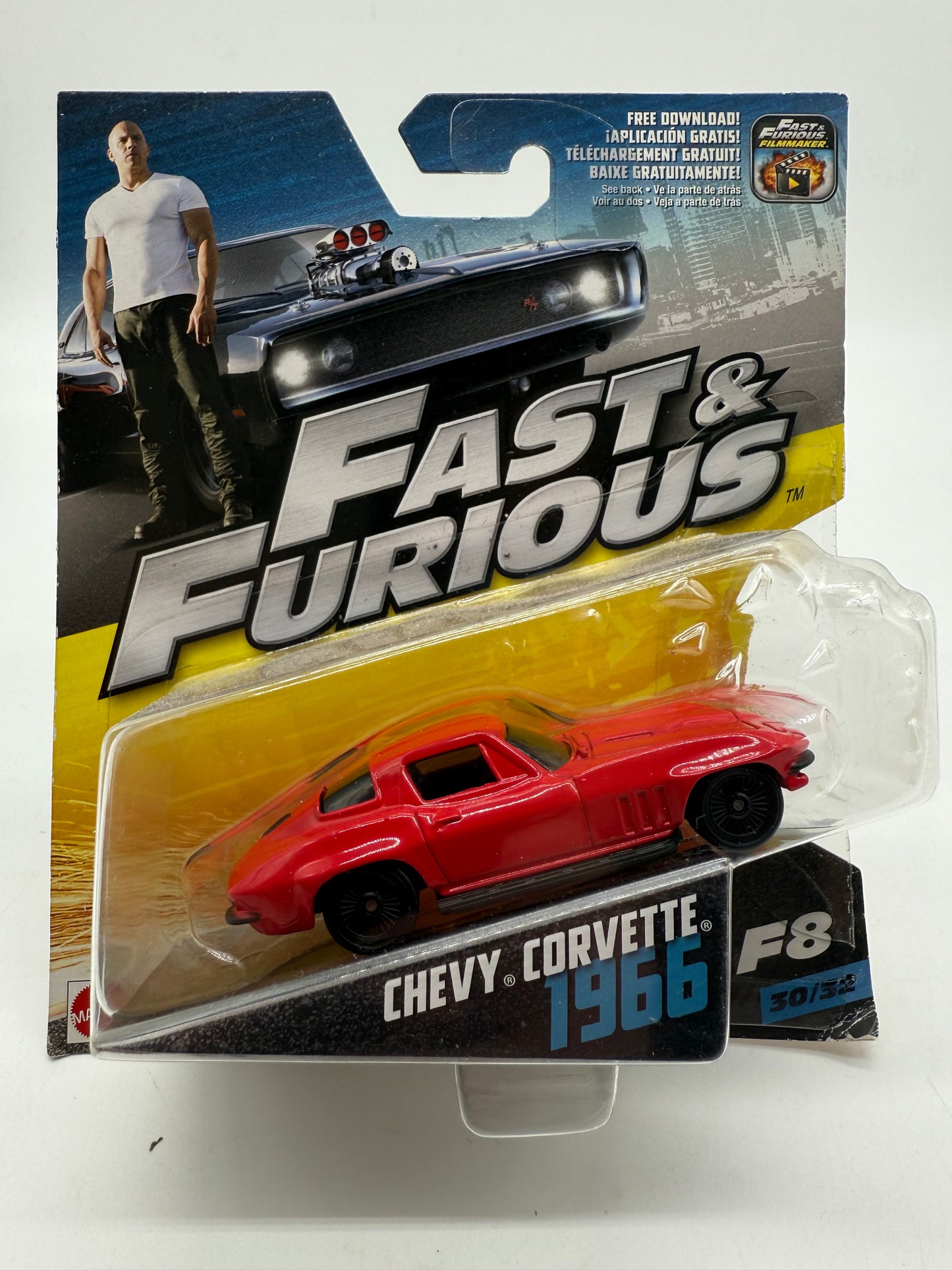 Hot Wheels Fast and Furious Chevy Corvette 1966 2016 Mattel