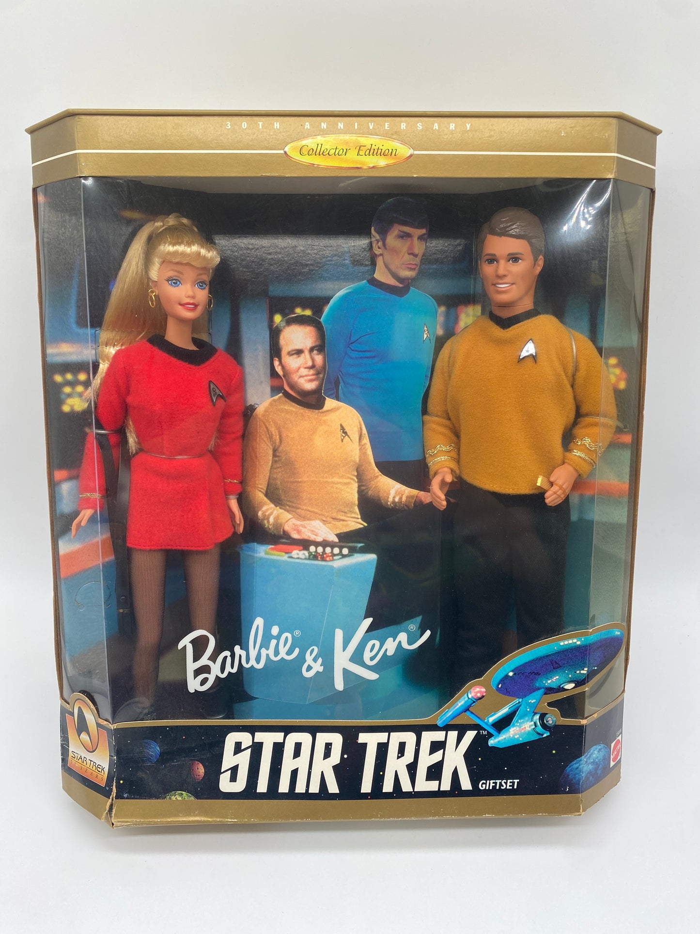 Mattel Barbie Doll 1996 30th Anniversary Collector Edition Barbie & Ken Star Trek Gift Set