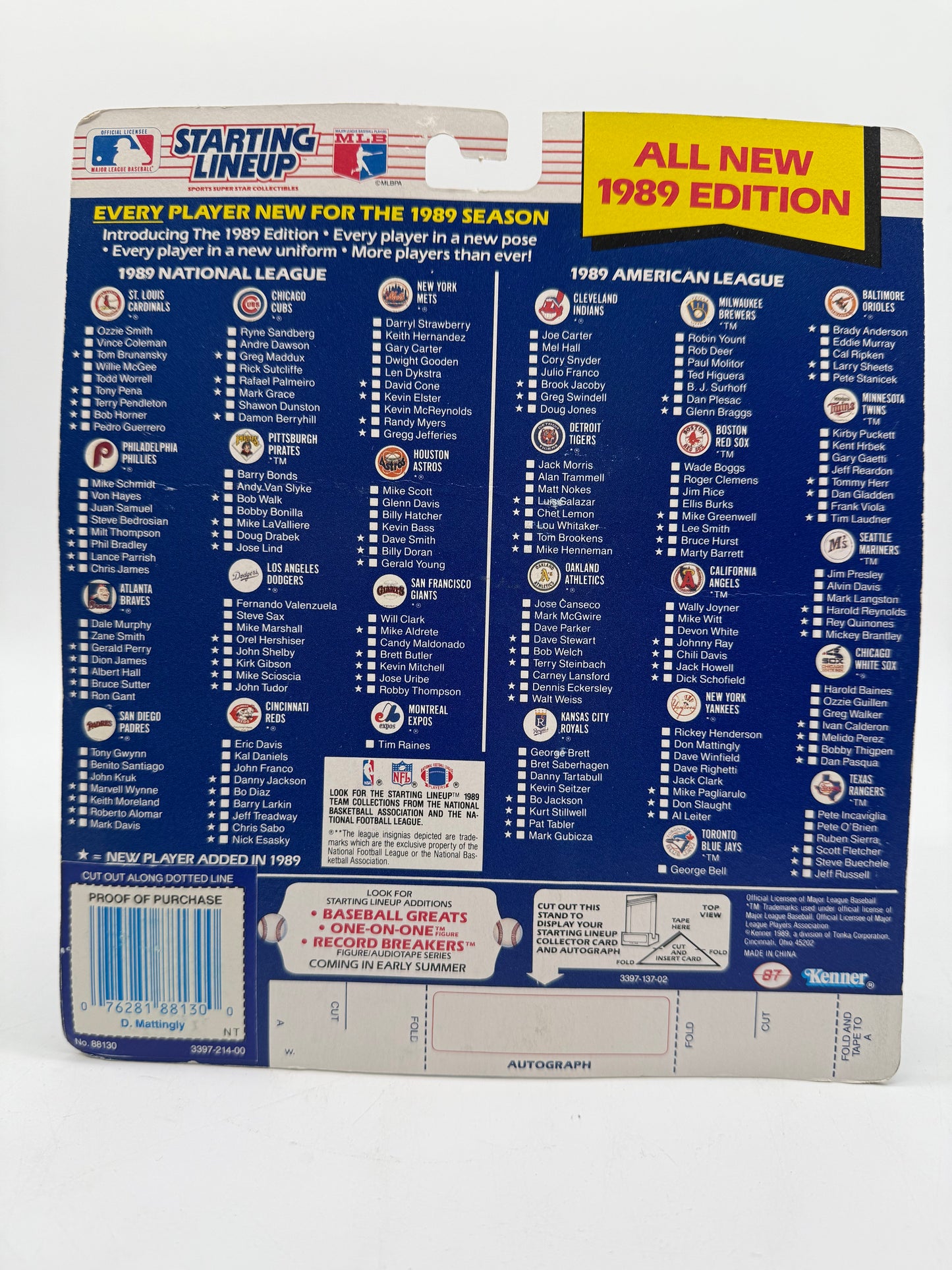 Starting Lineup Don Mattingly 1989 Kenner