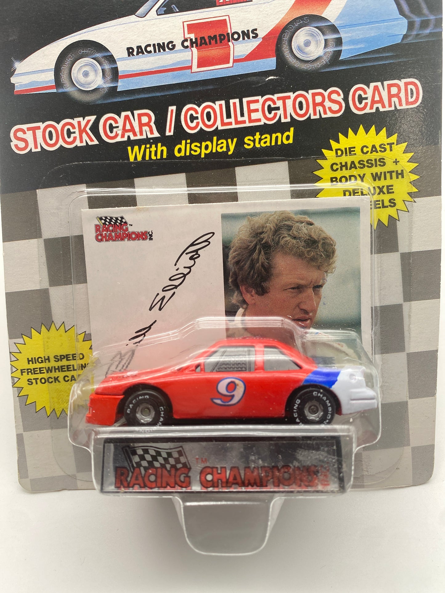 Racing Champions Stock Car/Collectors Card 1989 Bill Elliot #9 Melling 1:64 Die-Cast Car