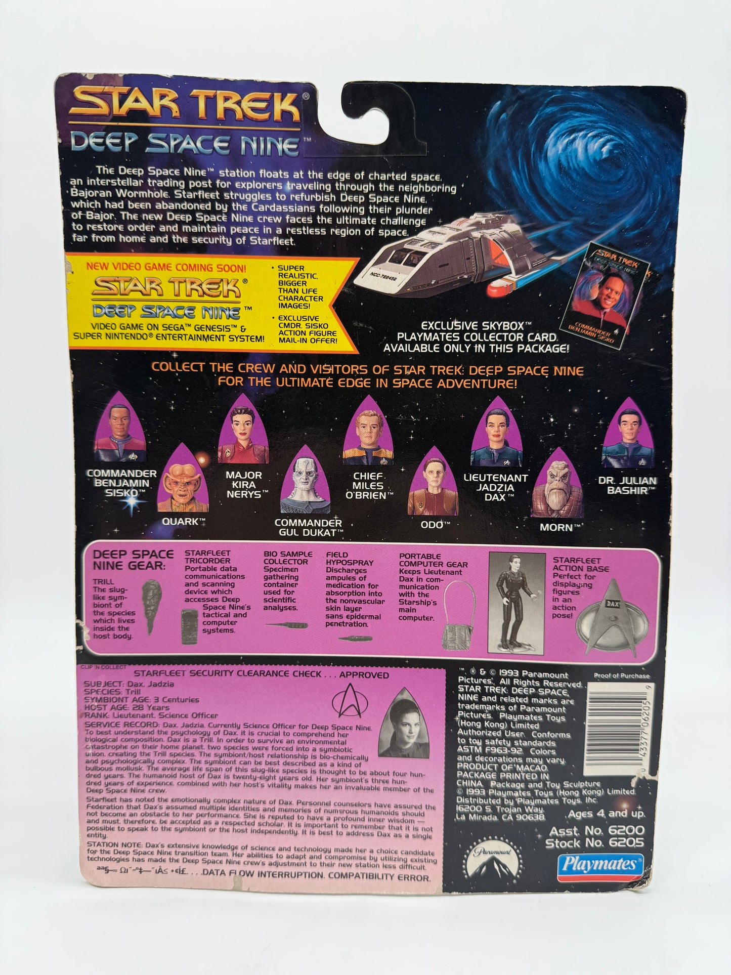 Star Trek Deep Space Nine Lieutenant Jadzia Dax 1993 Playmates