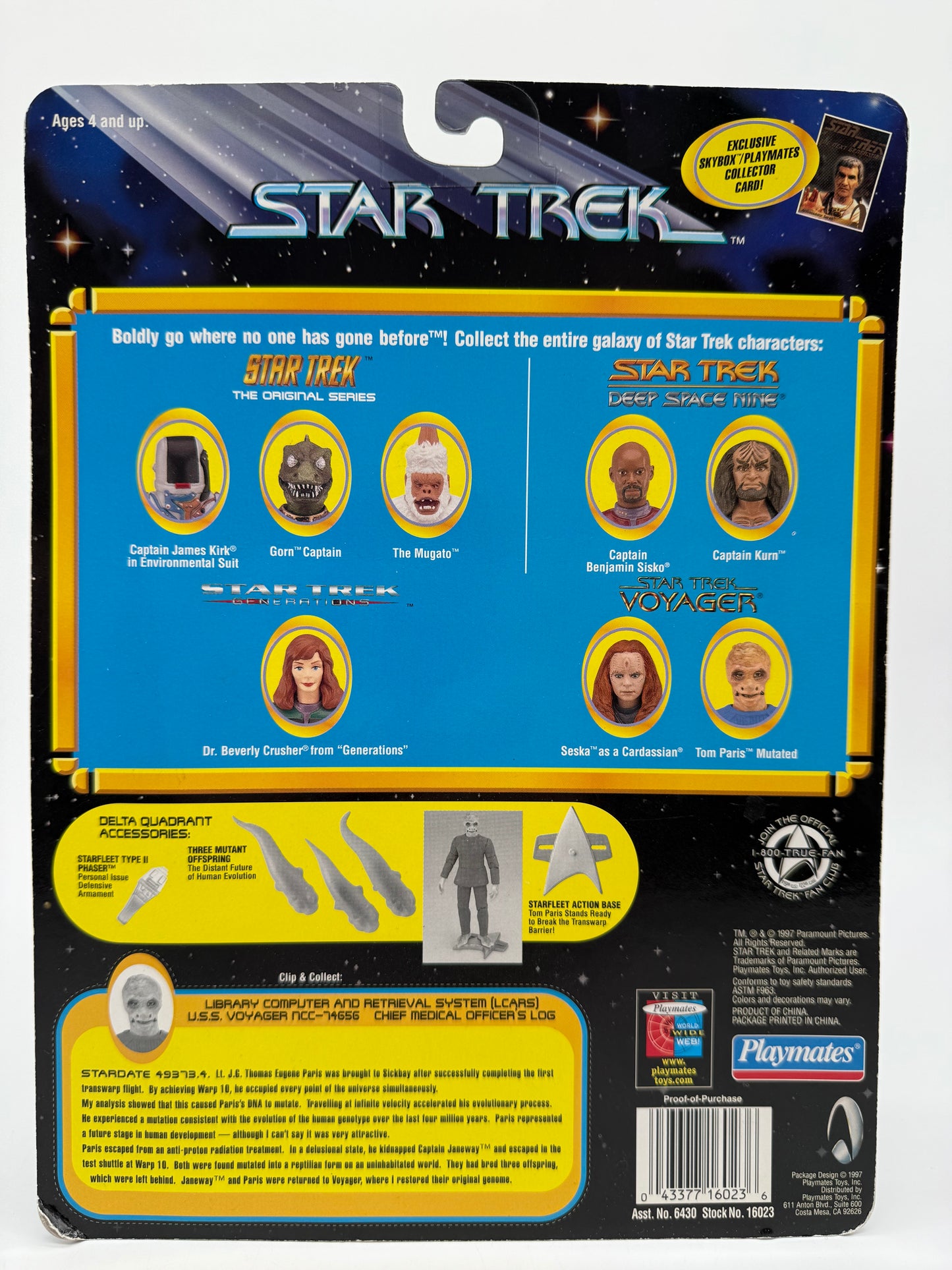Star Trek Tom Paris 1997 Playmates