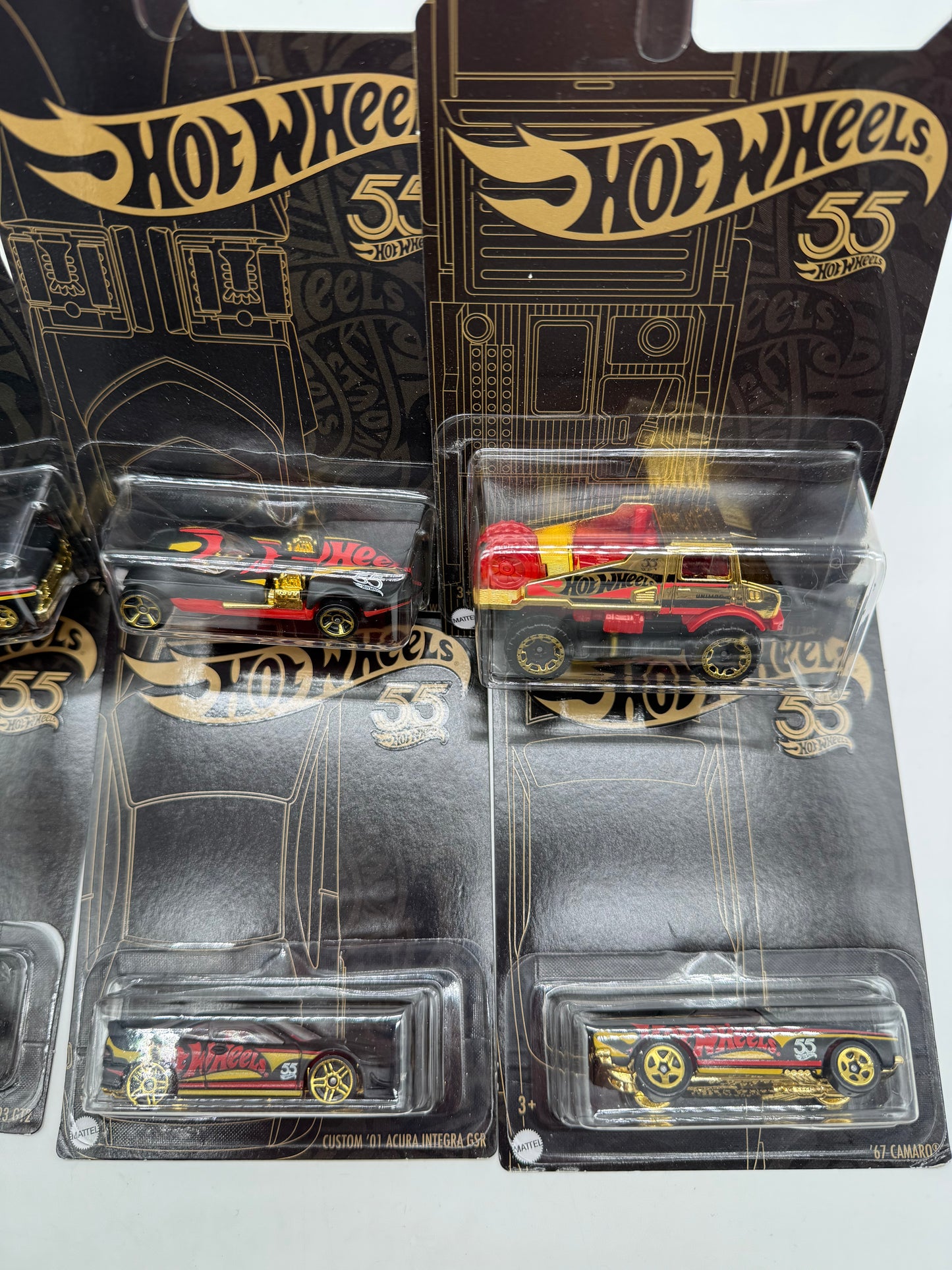 Hot Wheels 55th Anniversary 6 Car Set 2021 Mattel