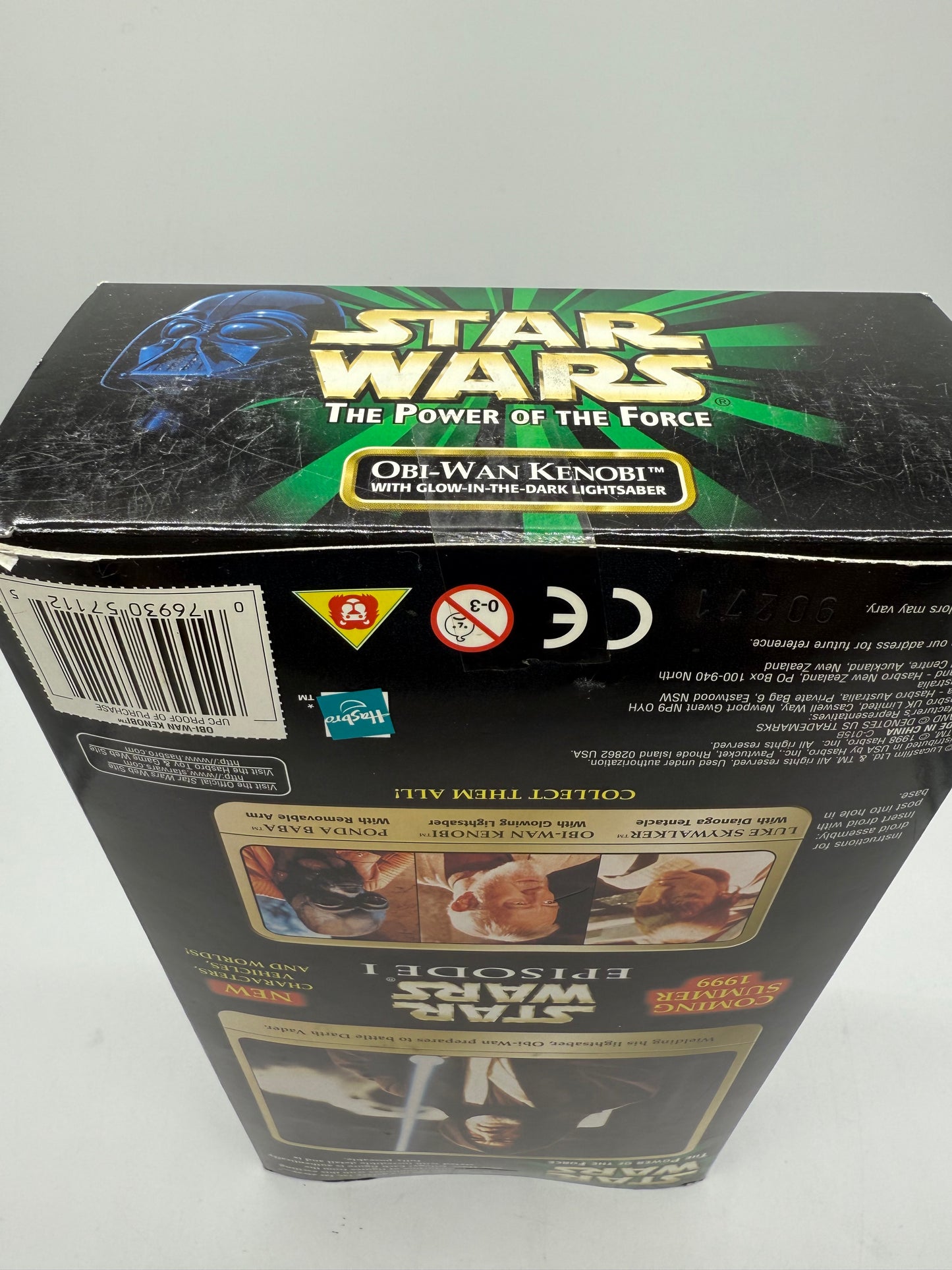 Hasbro 1998 Star Wars The Power of The Force Obi-Wan Kenobi With Glow-In-The-Dark Lightsaber