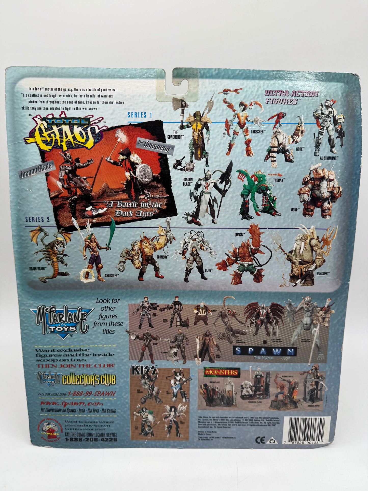 Total Chaos The Conqueror & Dragon Blade 1997 McFarlane