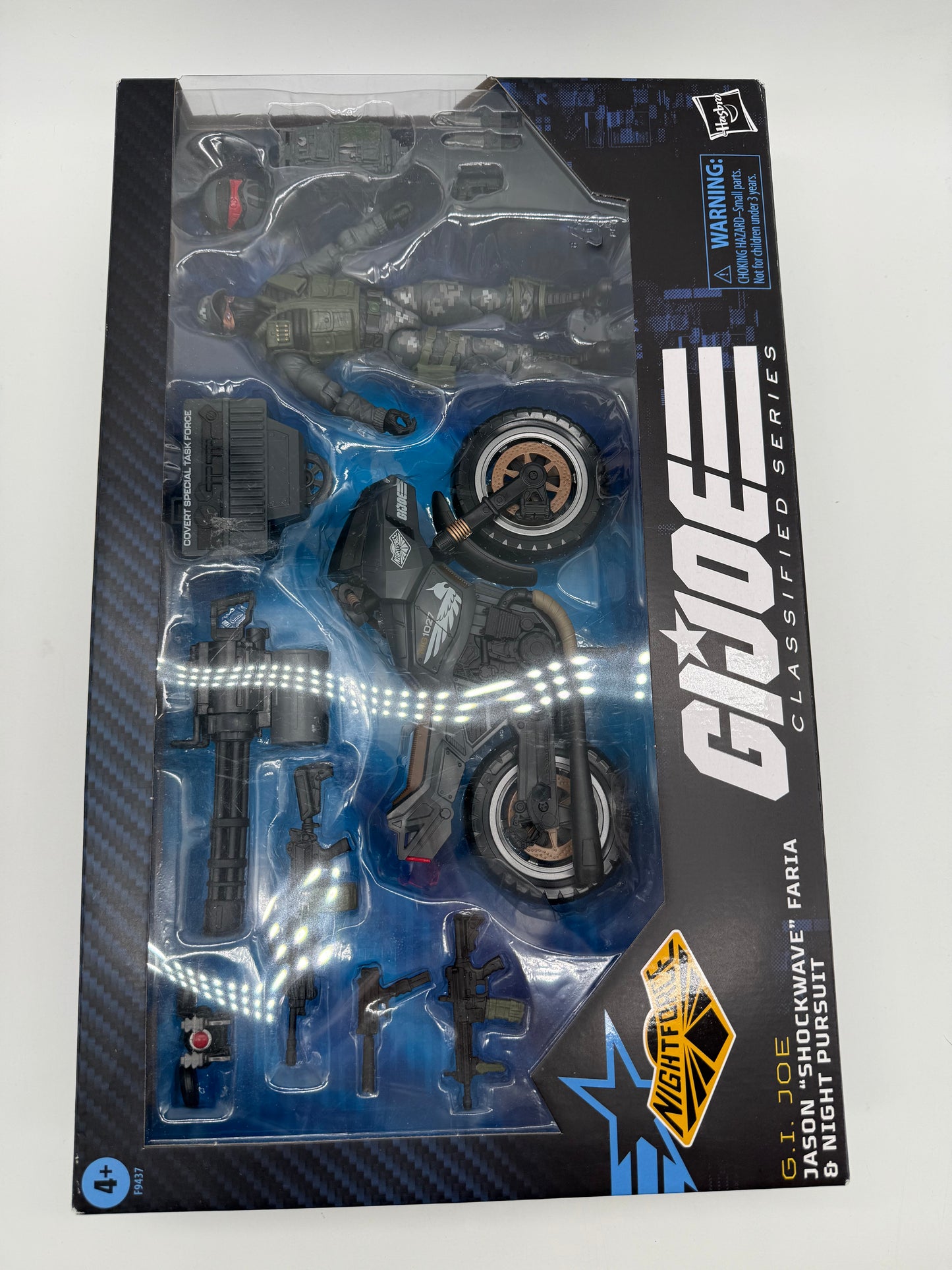 Hasbro 2024 G.I.Joe Classified Series Night Force Jason "Shockwave" Faria & Night Pursuit