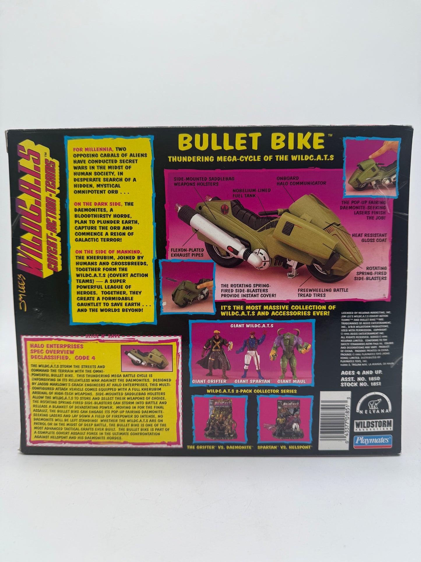 Wild C.A.T.S Covert-Action-Teams Bullet Bike 1995 Playmates