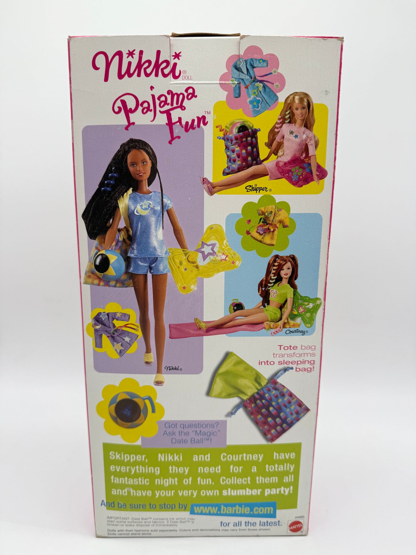 Barbie Pajama Fun Nikki 1999 Mattel