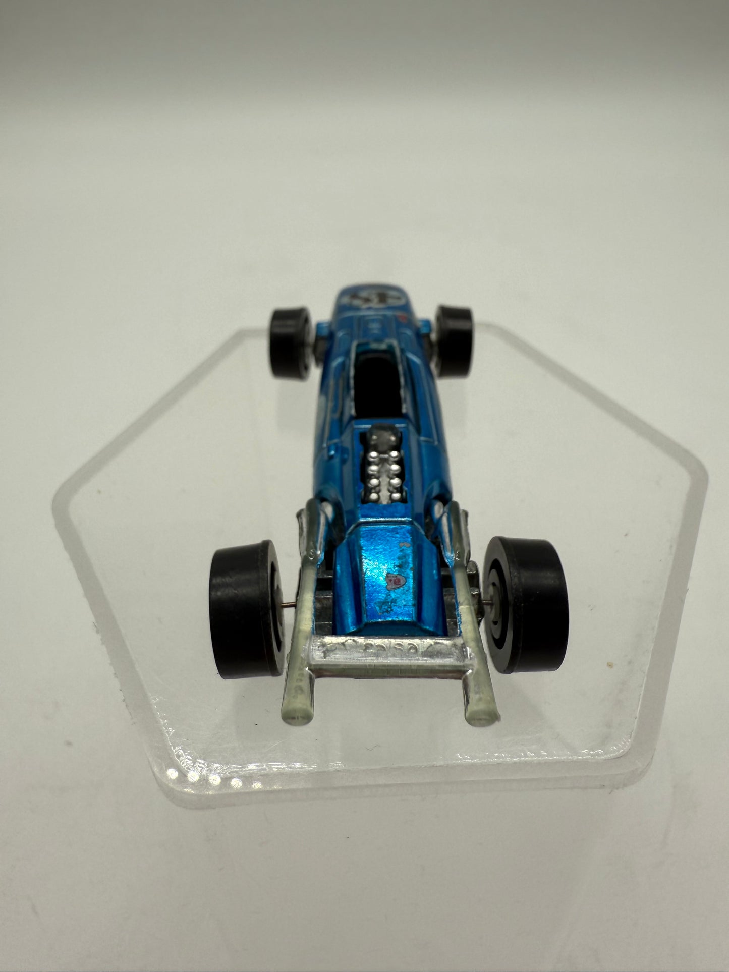 Hot Wheels Vintage 1969 Redline Indy Eagle Aqua Blue Mattel