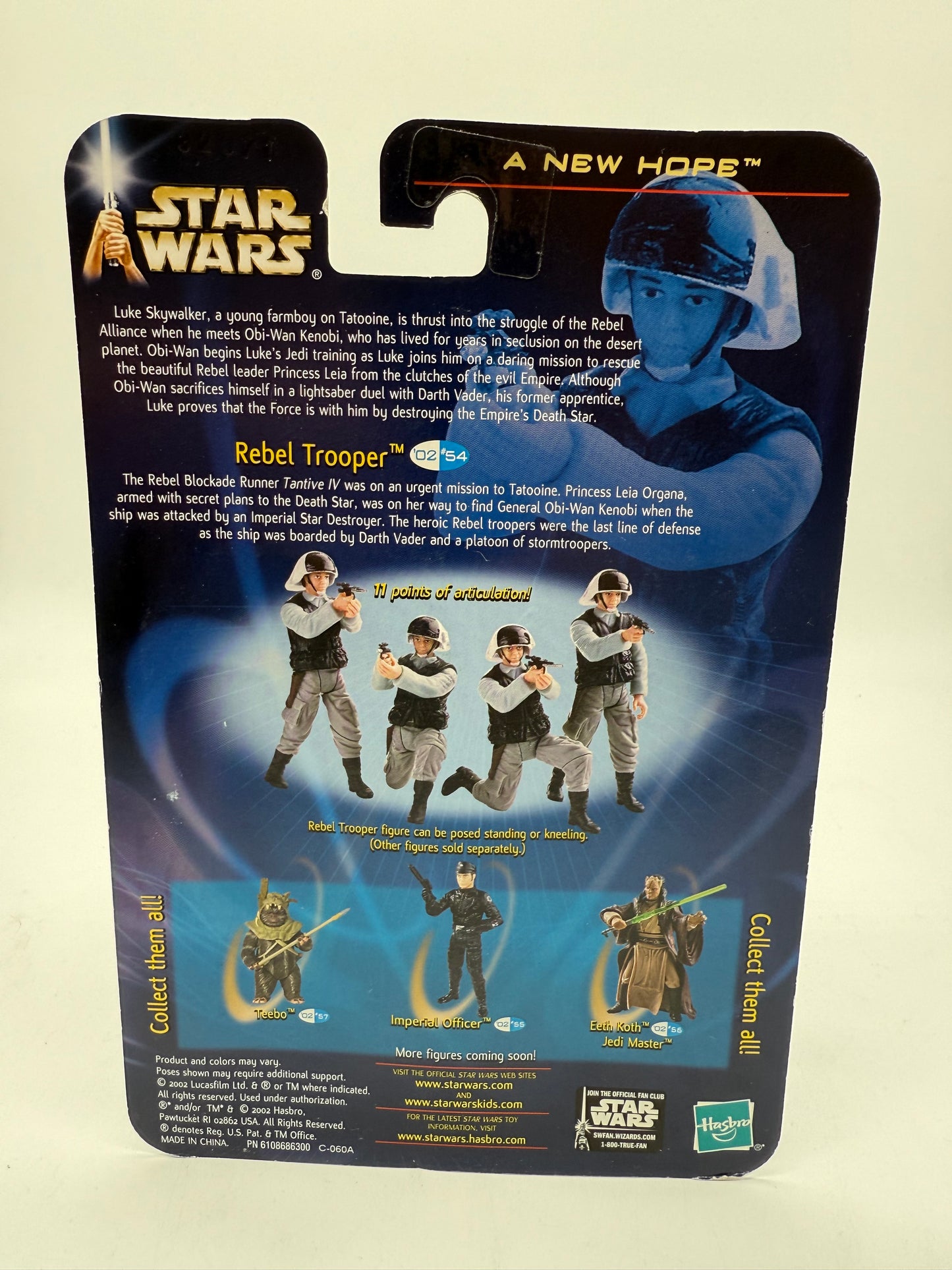 Star Wars Rebel Trooper 2002 Hasbro