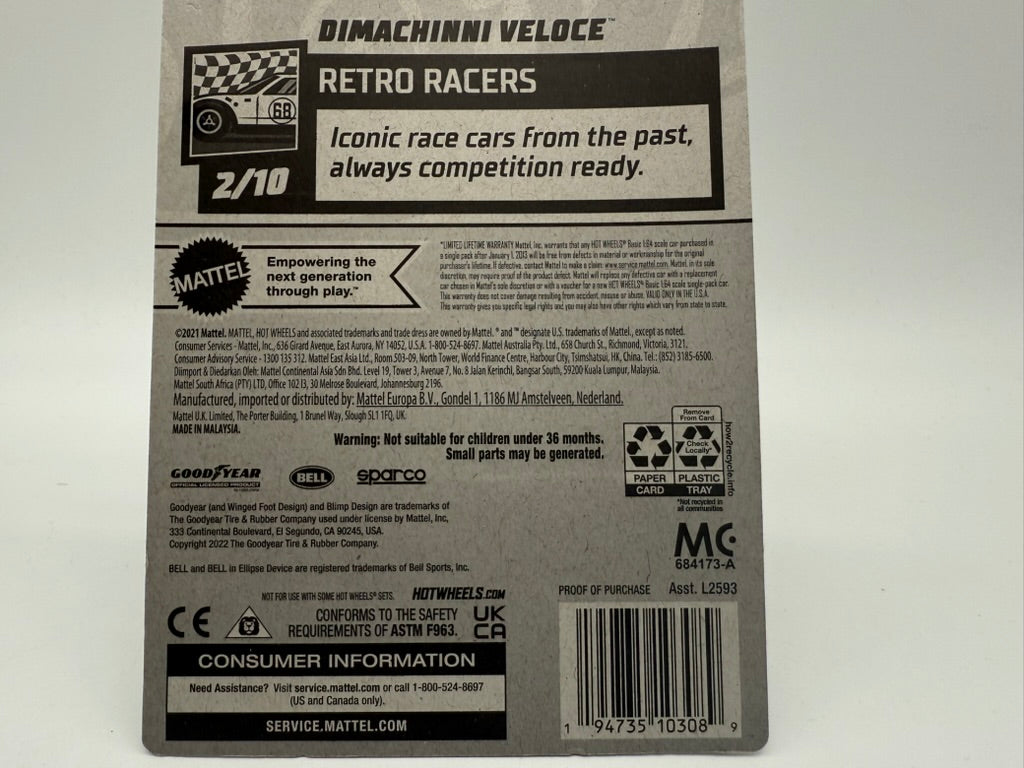 Hot Wheels Dimachinni Velco 2021 Mattel