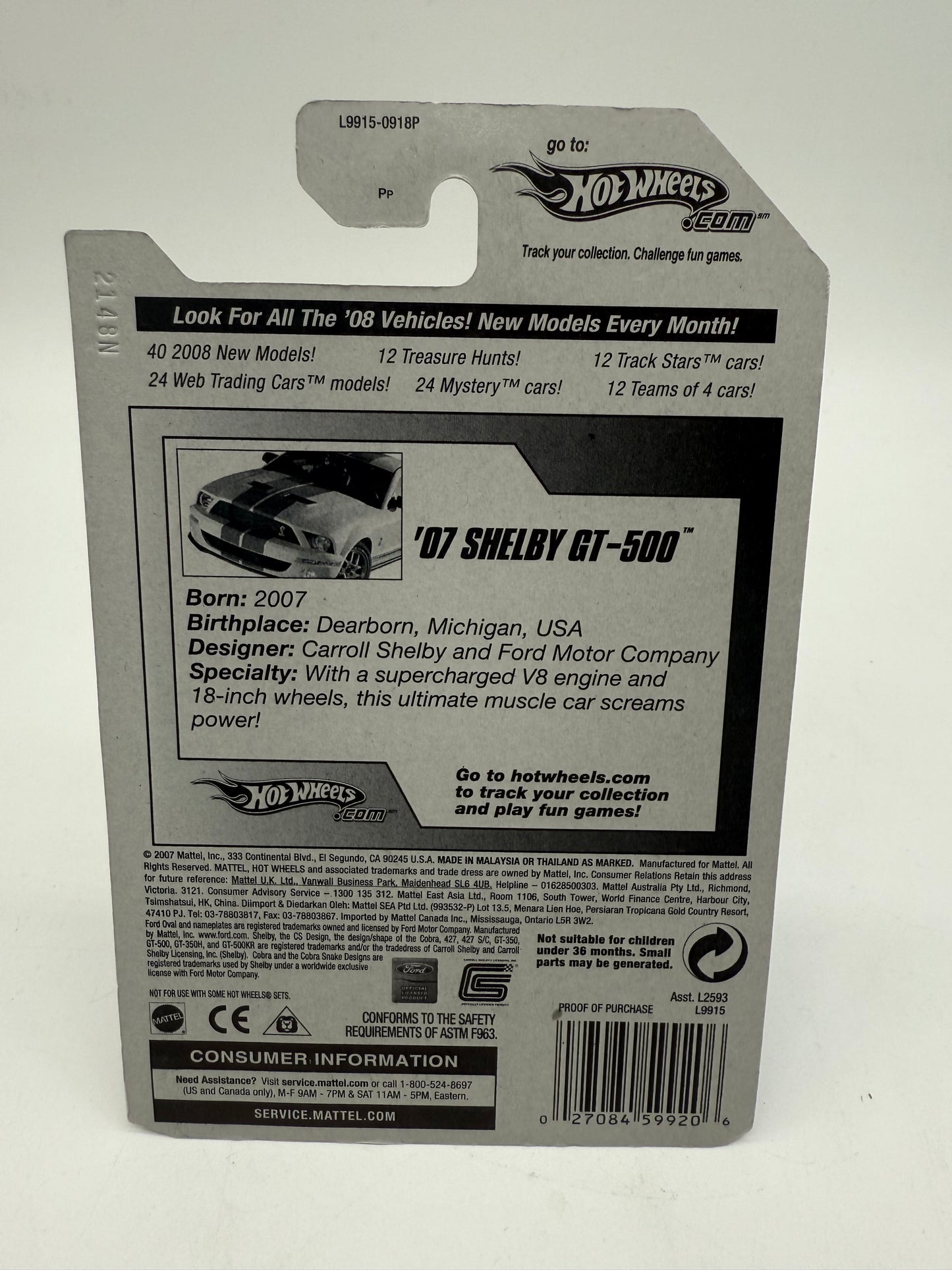 Hot Wheels '07 Shelby GT-500 2007 Mattel
