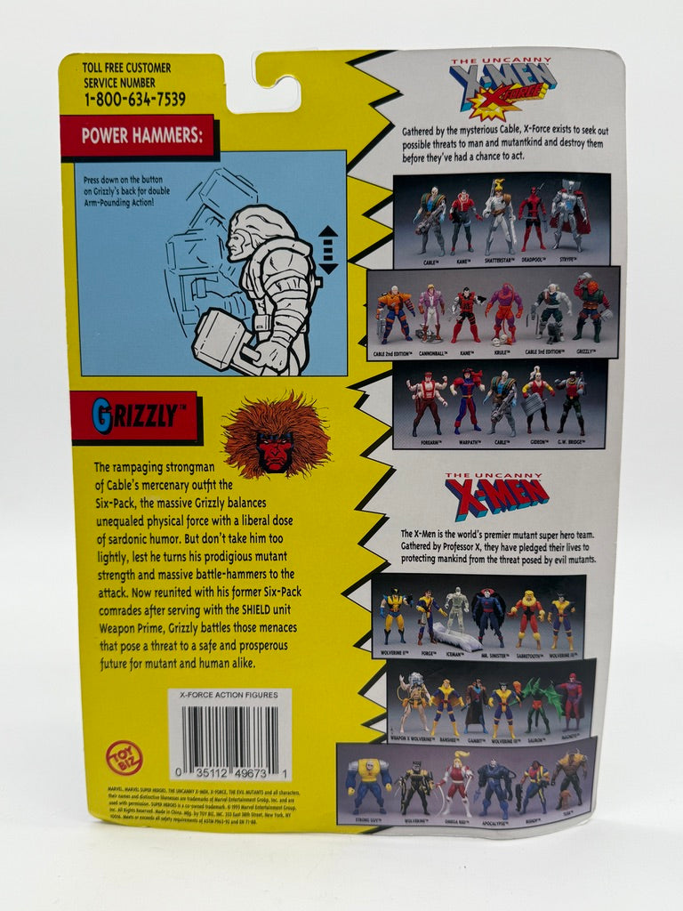 The Uncanny X-Men X-Force Grizzly 1993 Toy Biz