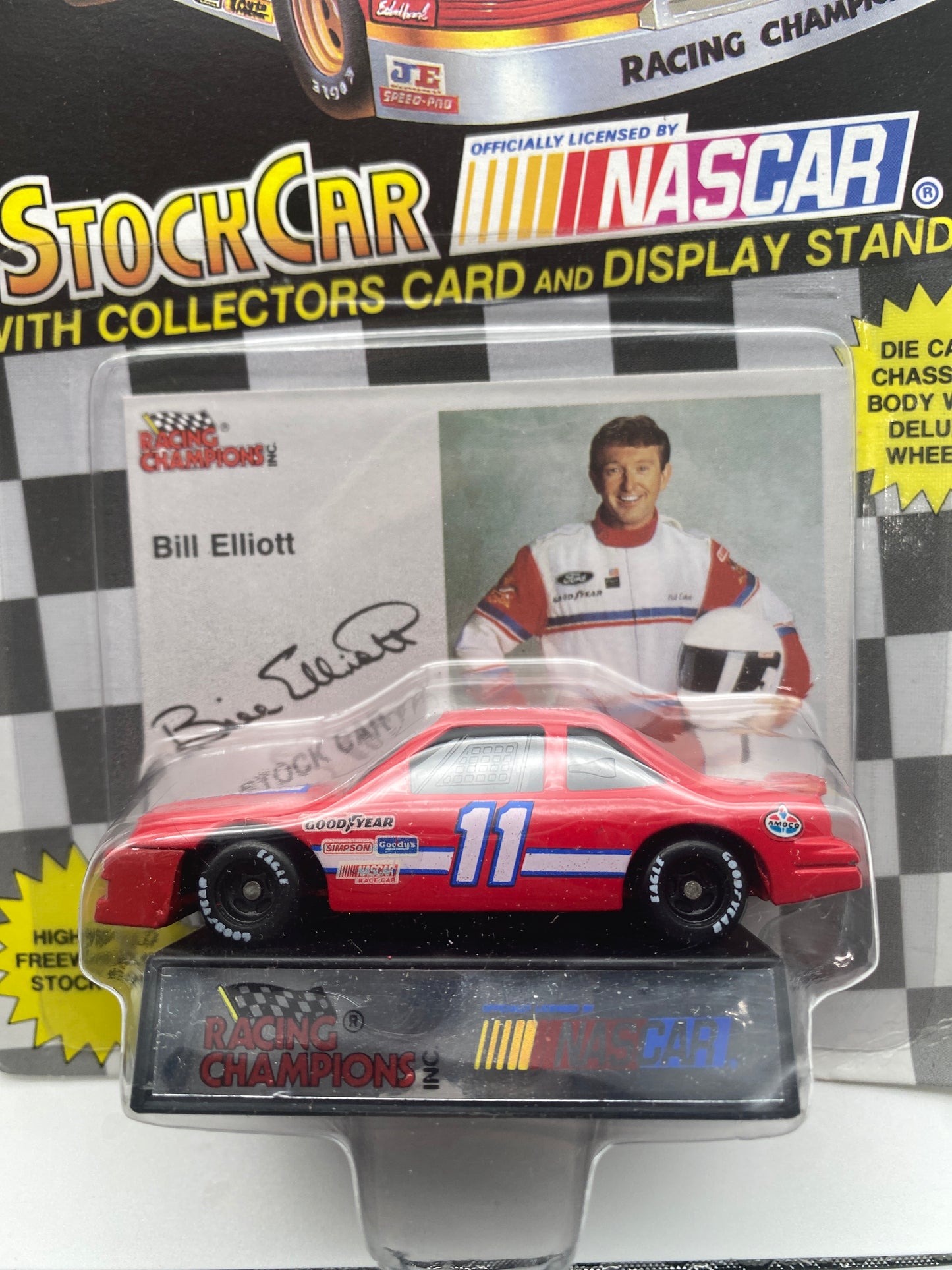 Racing Champions Nascar Stock Car 1991 Bill Elliot #11 1:64 Die-Cast Car